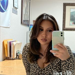 Leopard print long sleeve blouse